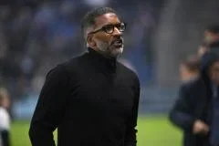 Habib Beye dimanche au Havre, où l'OM s'est imposé (1-0). (E. Garnier/L'Équipe)