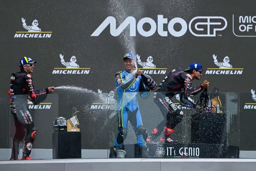 Jorge Martin, Aprilia Racing, Marco Bezzecchi, Aprilia Racing, Ai Ogura, Trackhouse Racing